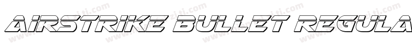 Airstrike Bullet Regula字体转换